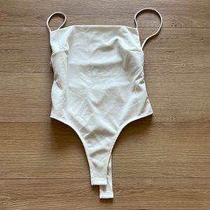 Backless Off-White Women's Bodysuit